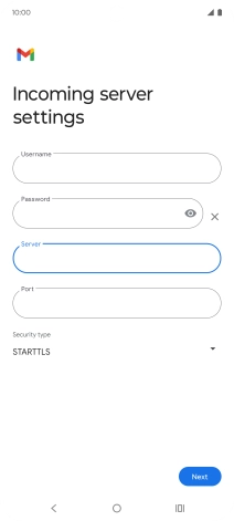 Press the field below 