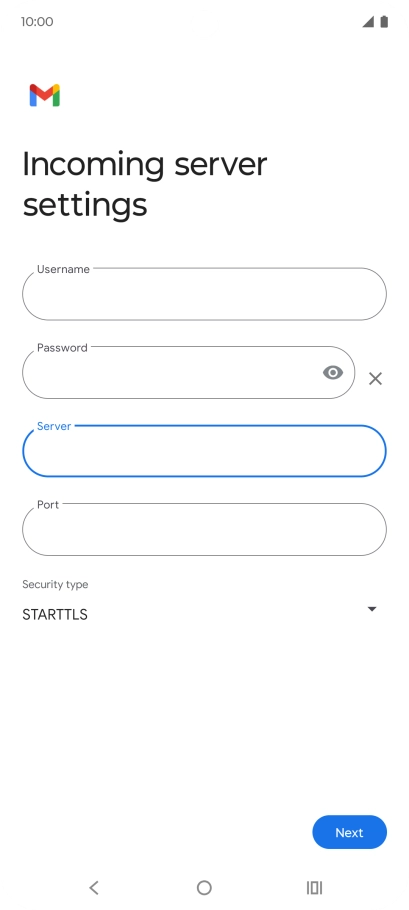 Press the field below 