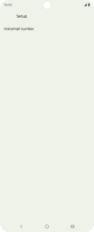 Press Voicemail number.