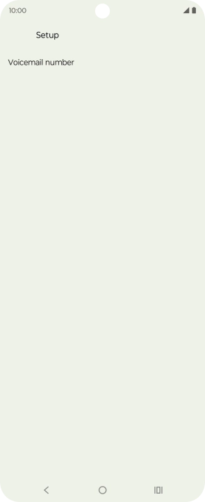 Press Voicemail number.