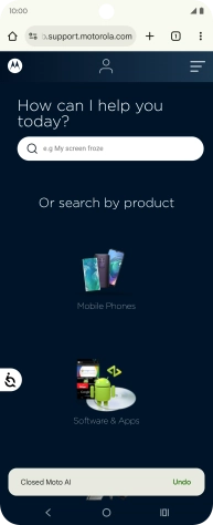 Press the profile icon. Press the profile icon.