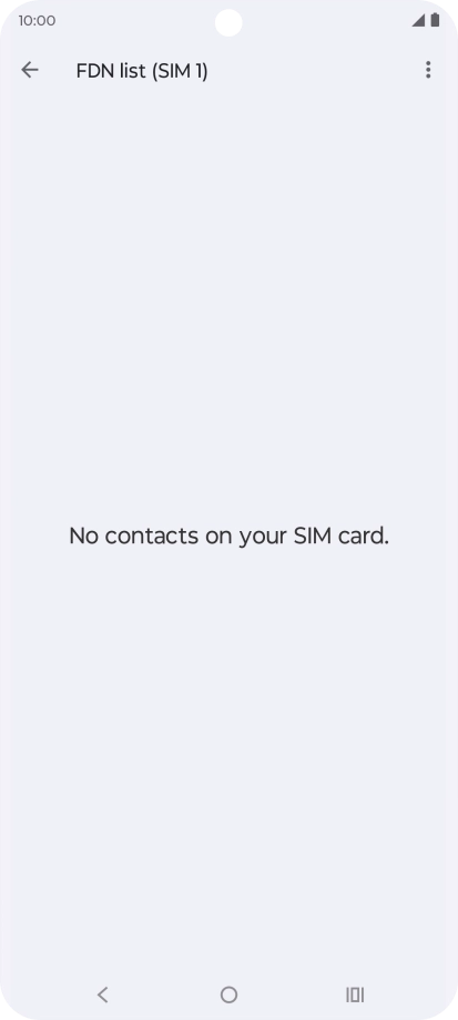 Press the menu icon.