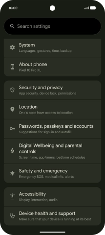 Press Accessibility.