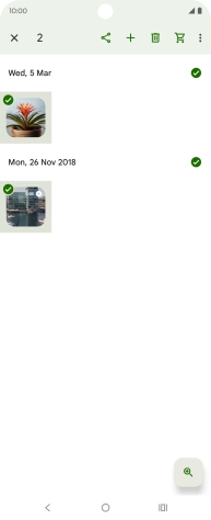 Press the share icon.