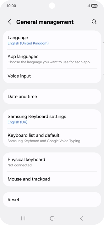 Press Date and time.