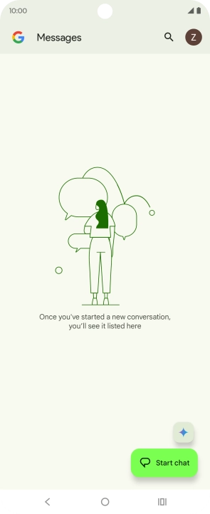 Press the profile icon. Press the profile icon.