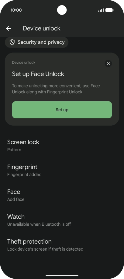 Press Screen lock and key in the additional phone lock code you created earlier. Press Screen lock and key in the additional phone lock code you created earlier.