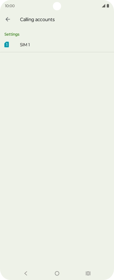 Press the name of the SIM.