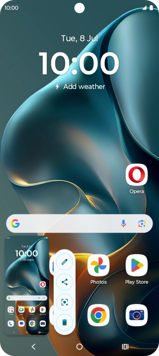 To edit your screenshot, press the screenshot and follow the instructions on the screen to make the required changes.