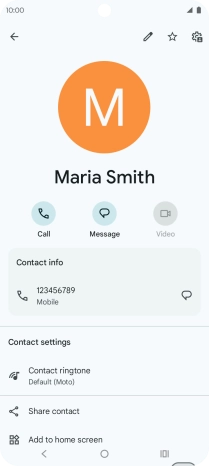 Press the Home key to return to the home screen.