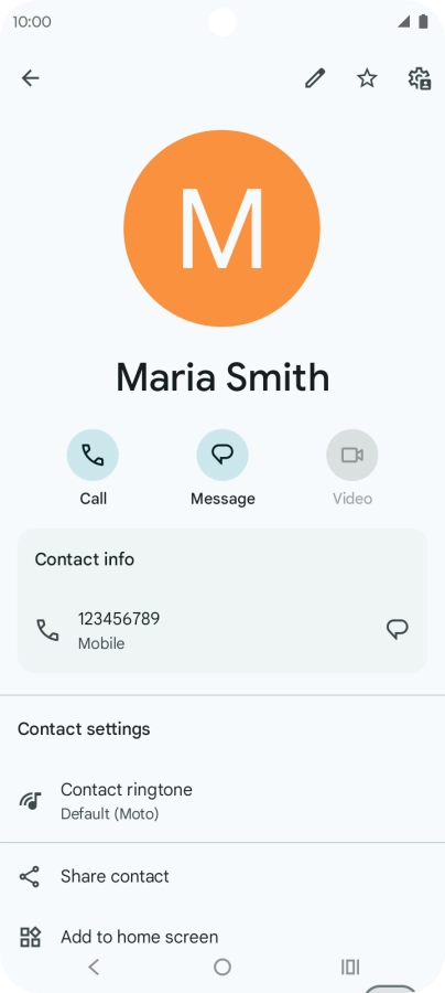 Press the Home key to return to the home screen.