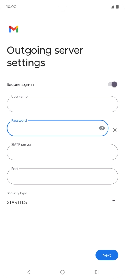 Press the field below 