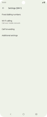 Press Call forwarding.