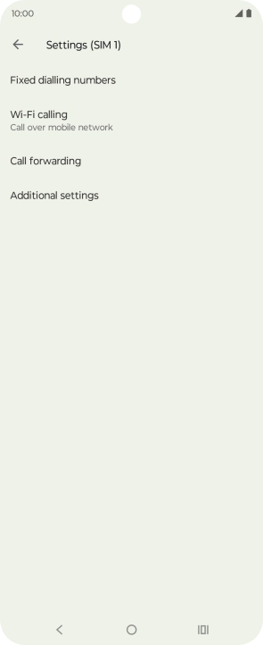 Press Call forwarding.