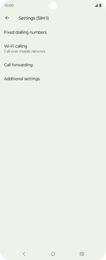 Press Call forwarding.