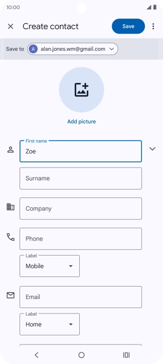 Press Surname and key in the required last name. Press Surname and key in the required last name.