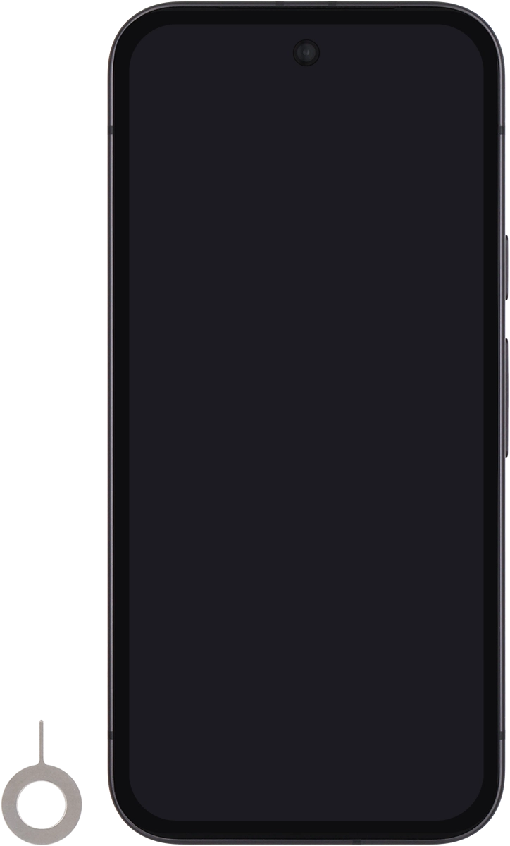 Find the opener for the SIM holder.