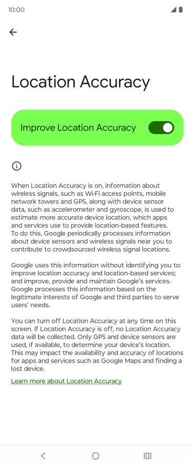 If you press the indicator next to If you press the indicator next to
