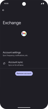 Press Account settings.