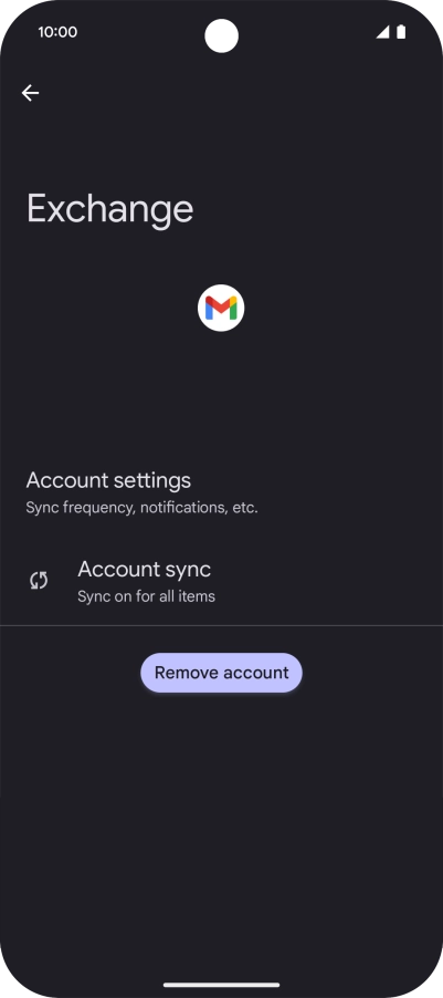 Press Account settings.