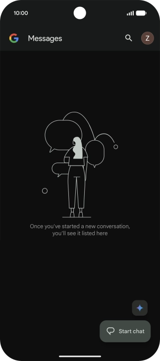 Press the profile icon. Press the profile icon.