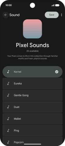 Press the required message tones to hear them.