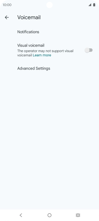 Press Advanced Settings.