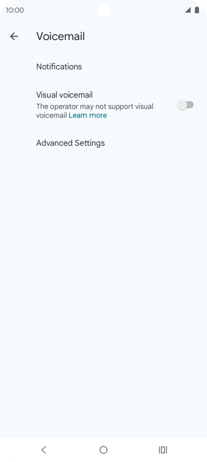 Press Advanced Settings.