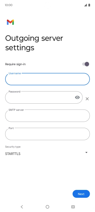 Press the field below 