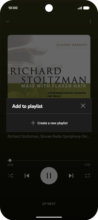 Press Create a new playlist.