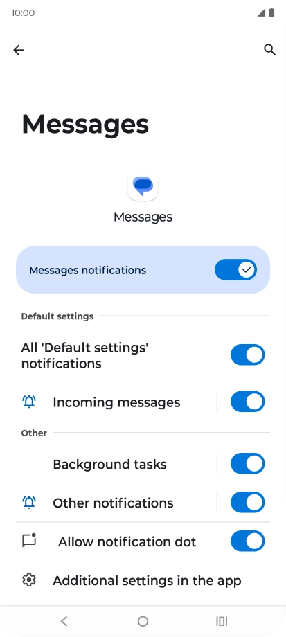 Press the indicator next to Press the indicator next to