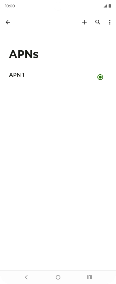 Press the new data connection icon. Press the new data connection icon.