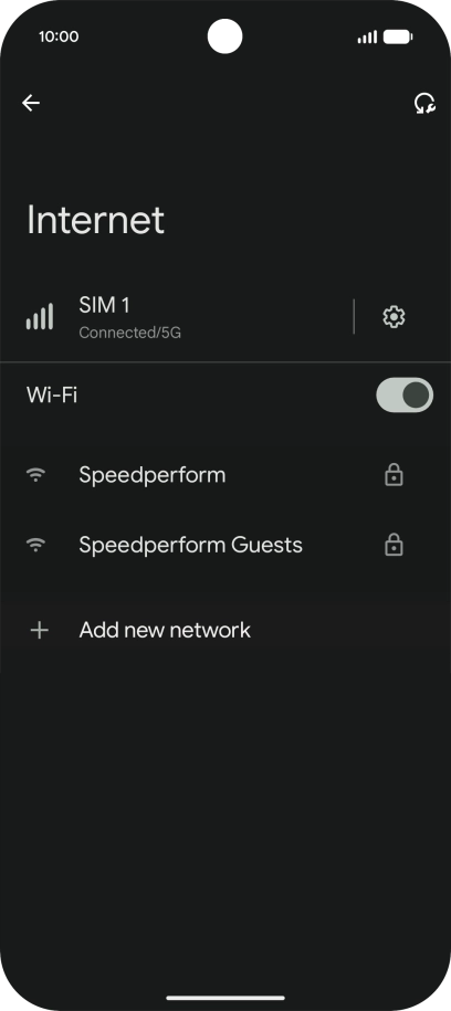 Press the required Wi-Fi network. Press the required Wi-Fi network.