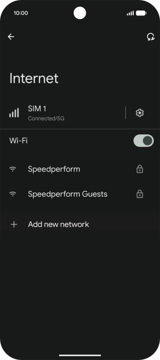 Press the required Wi-Fi network. Press the required Wi-Fi network.