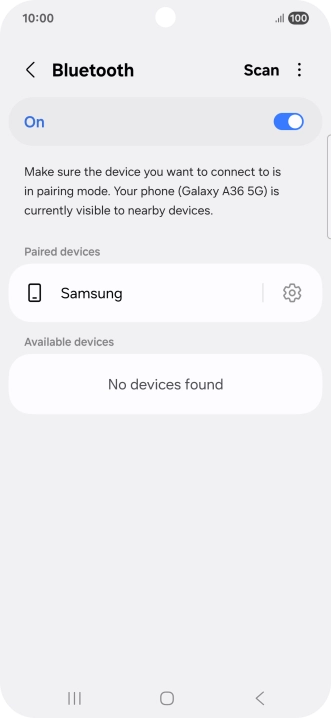 Press the Home key to return to the home screen.
