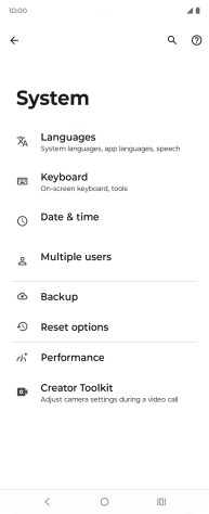 Press Reset options. Press Reset options.