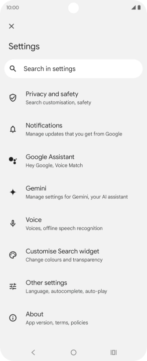 Press Google Assistant. Press Google Assistant.