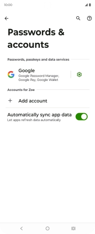 Press Add account. Press Add account.