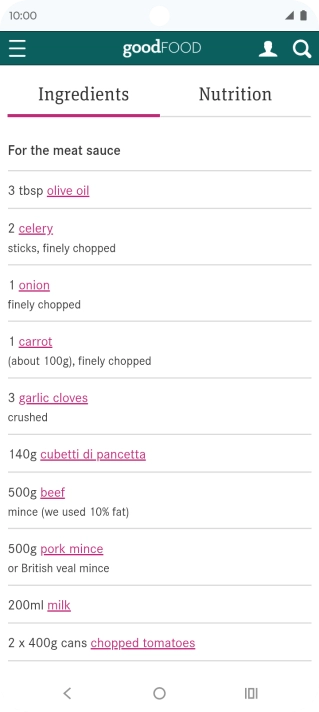 Go to the required screen.