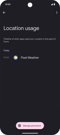 The total app activity for the selected phone function is displayed.