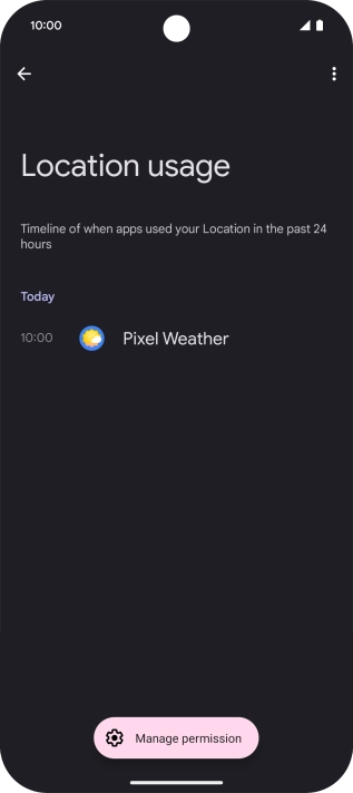 The total app activity for the selected phone function is displayed.