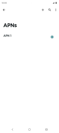Press the new data connection icon.