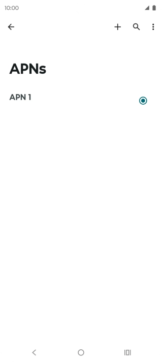 Press the new data connection icon.