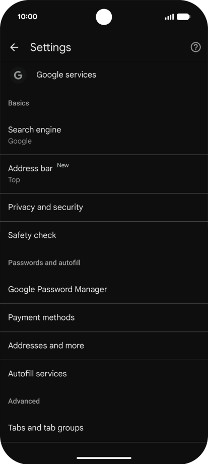 Press Privacy and security. Press Privacy and security.