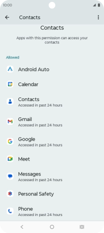 Press the required app.
