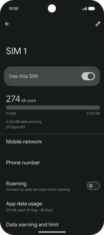 The total data usage is displayed.