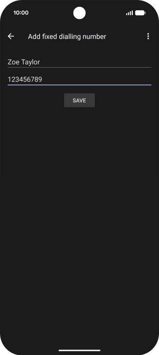 Press SAVE. Press SAVE.