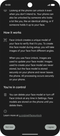 Press Not now. Press Not now.