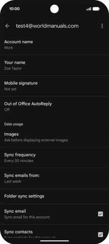 Press Account name and key in the required name.