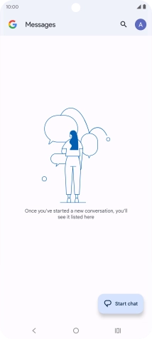 Press the profile icon. Press the profile icon.